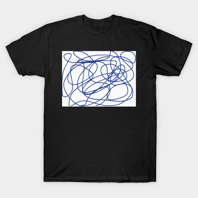 Blue lines T-Shirt by MamaO1